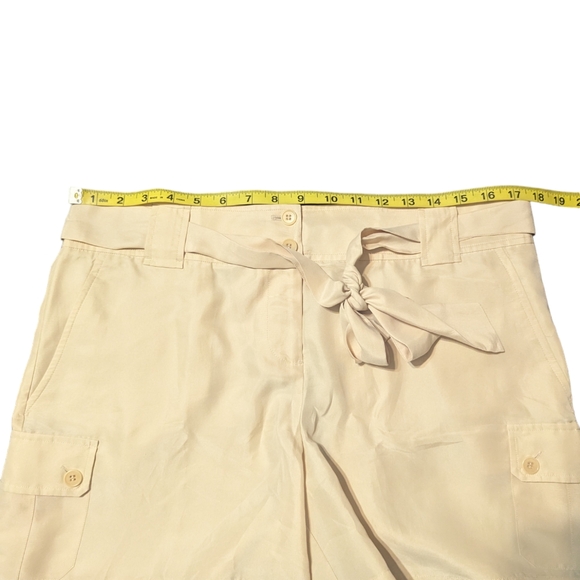 100% Silk Cargo Shorts NWT - Picture 4 of 6